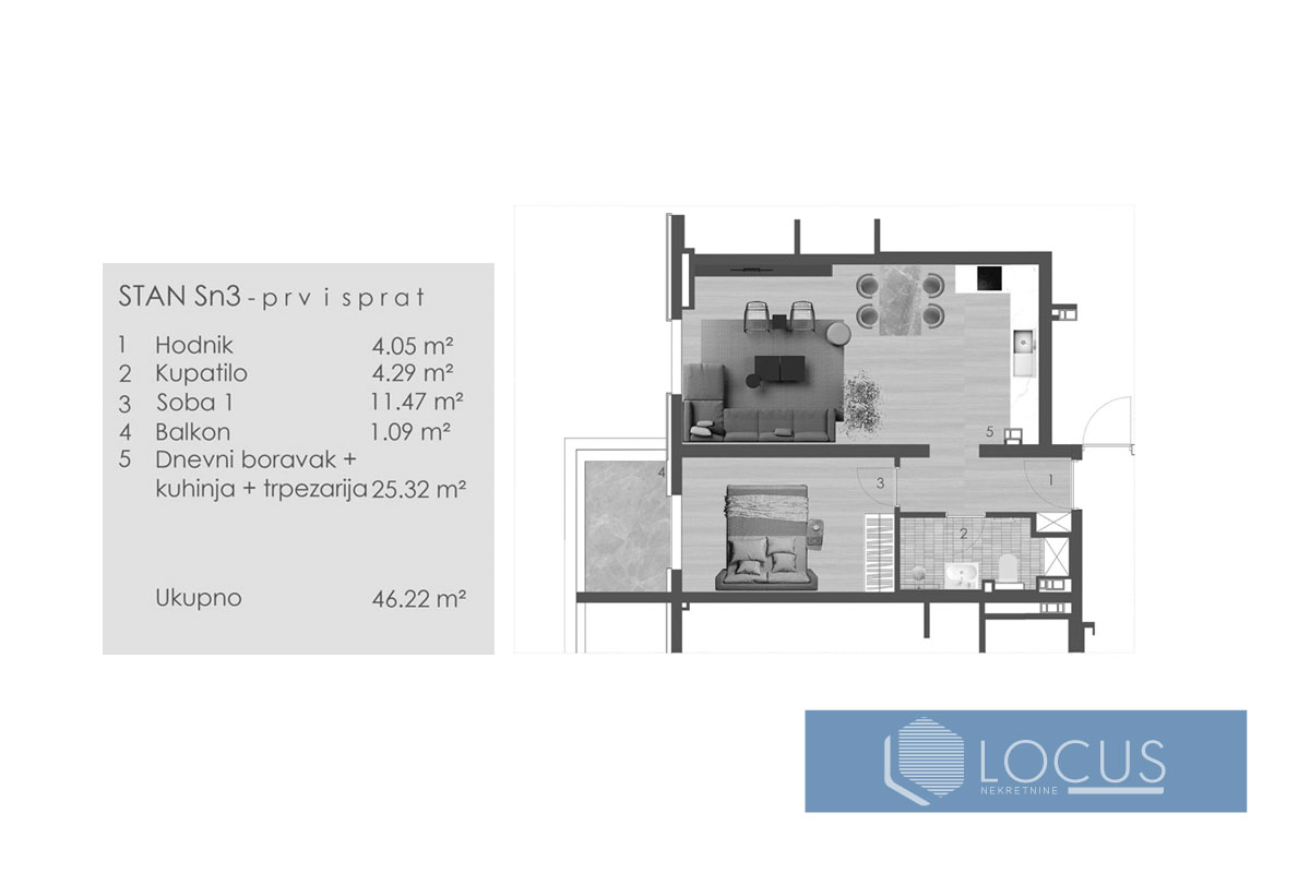 Tlocrt stana Sn3.jpg
